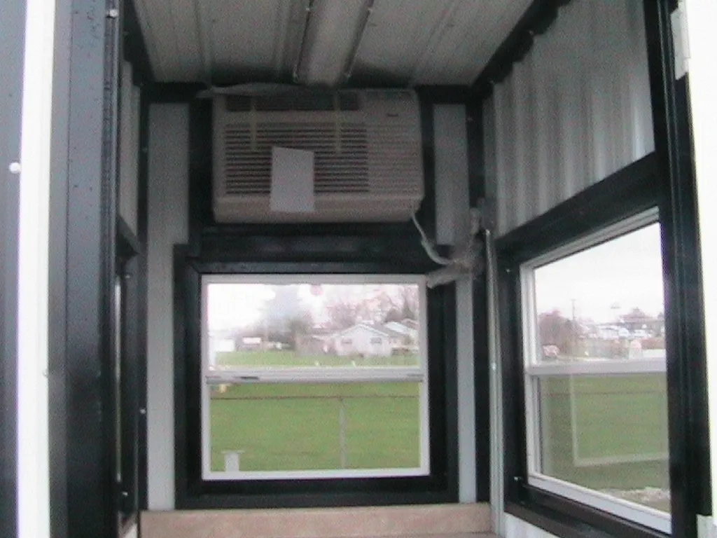 Windows inside the Guard Booth