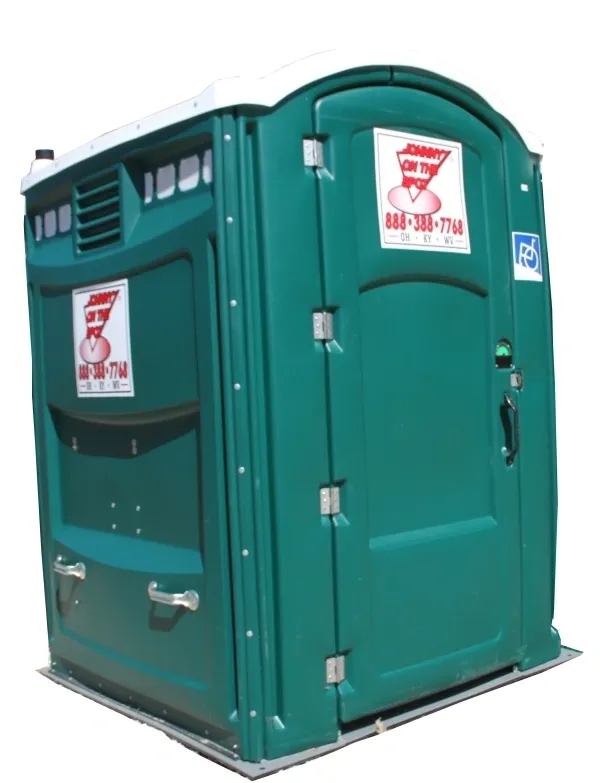 Big portable toilet in green color