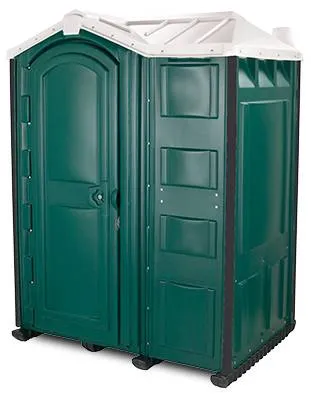 Outside view of new portable toilet