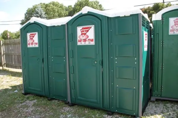 Portapotty rental in green color